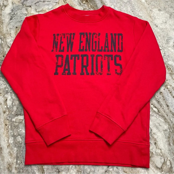NFL Pro LineNew England Patriots Pullover Red Sweatshirt Spell out - Picture 8 of 8
